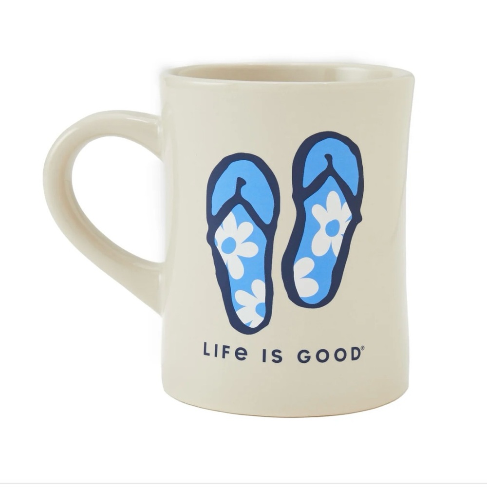Life Is Good Flip Flop Diner Mug